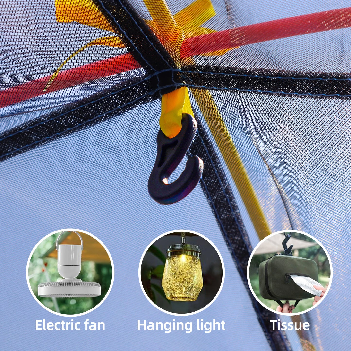 Kids Play Tent Indoor Outdoor Playhouse Tents for Boys And Girls Children's Game Center with Mesh Top & Tunnel Doors Good Vibrations