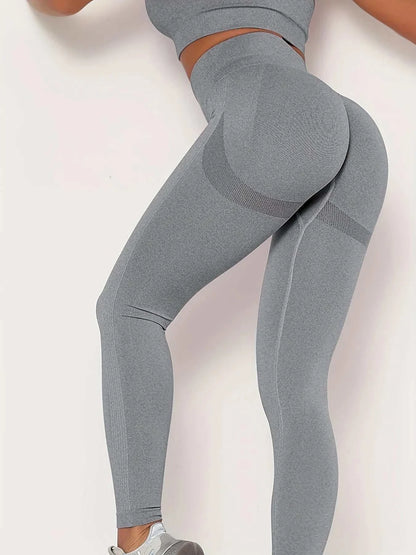 Seamless Butt Lifting Workout Leggings for Women High Waist Yoga Pants Compression Contour Tights Good Vibrations