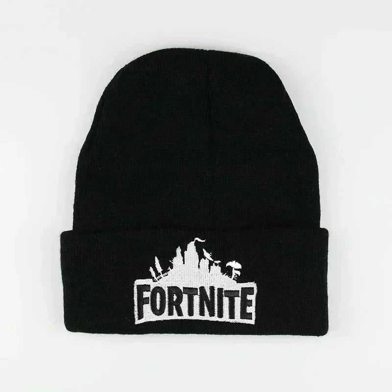 Fortnite Hats Knitted Solid Cute Anime Hat Lady Autumn Female Caps Warmer Bonnet Men Casual Cap Good Vibrations