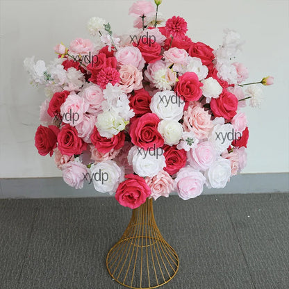 Hot Pink/Purple/Red/Blue luxurious Wedding Table Centerpieces large Flower Ball Outdoors Event Party Accessories Props 80cm,70cm Good Vibrations