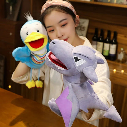 Stuffed Plush Animals Toys Hand Finger Puppet Kawaii Dolls Educational Baby Toys Learning & Education Monkey Tiger Children Gift Good Vibrations