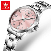 OLEVS Women‘s Watches Simple Luxury Fashion Elegant Female Wristwatch Waterproof Luminous Date Exquisite Gift for Gift 2025 Good Vibrations