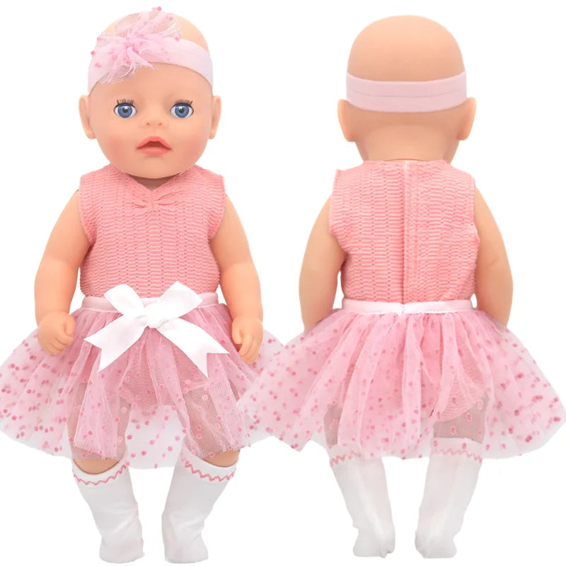 36cm Reborn Baby Doll Clothes 14 Inch Doll Outfit Rompers Toys Wears Good Vibrations