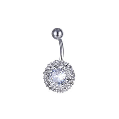Dainsty Dangled Belly Button Rings Surgical Steel 14G Bar Navel Piercing Ring Crystal CZ Bee Flower Heart Belly Ring Ear Jewelry Good Vibrations Adult Super Store