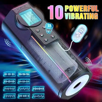 Automatic Telescopic Male Masturbation Cup Piston Suction Vibration Masturbation Machine 3D Realistic Vaginal Blowjob Pronounce GOOD Vibrations
