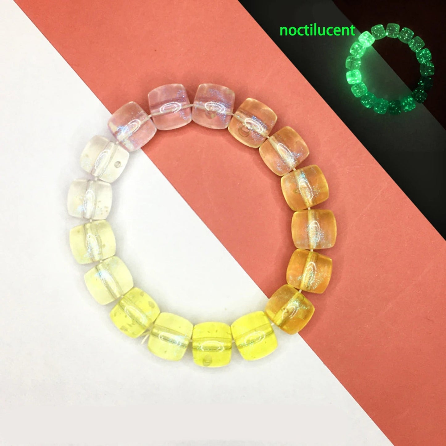 Luminous Bracelets For Women Men Fluorescent Natural Stone Bracelet Night Light Glowing Beads Bangle Fashion Jewelry Couple Gift Good Vibrations