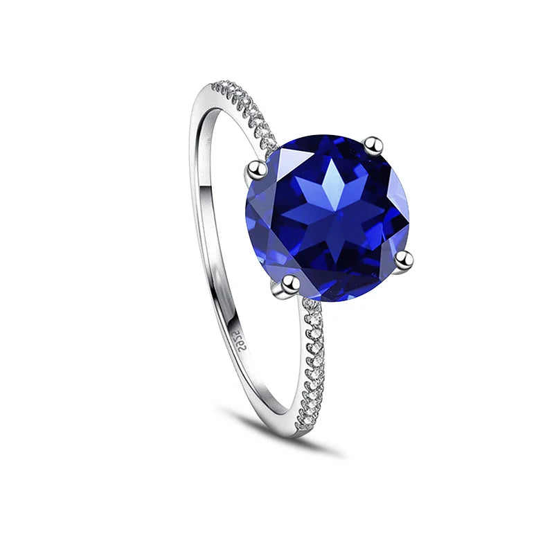 Gica Gema 3.0Ct  Real Solid 925 Sterling Silver Ring Fashion Women Gift 5A Zircon Jewelry Brand Wedding Engagement Silver Rings Good Vibrations