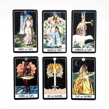 The Intuitive Night Goddess Tarot Cards A 78 Deck Oracle English Visions Divination Edition Borad Playing Games Board Game Good Vibrations