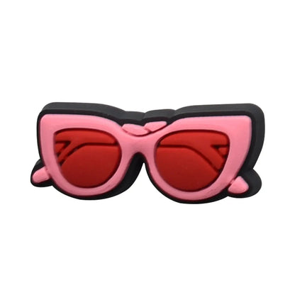 Hot Sales 1Pcs Pink Shoe Charms for Crocs Accessories Pin Shoe Wristband Croc Decorations Buckle Girls Women Party Gifts Good Vibrations