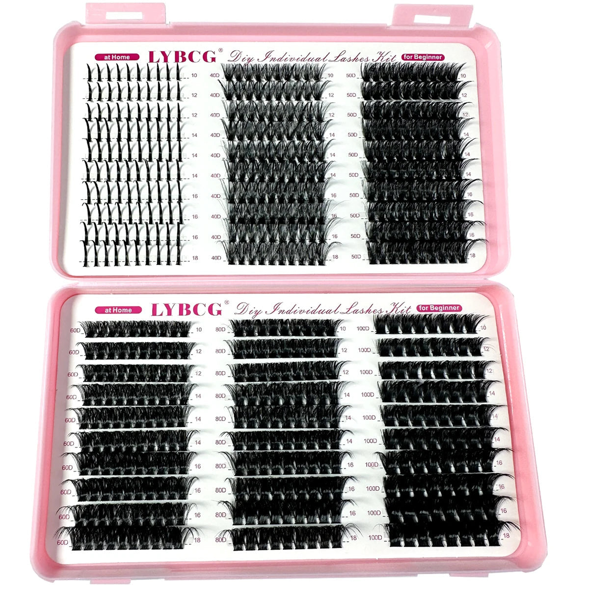 Spikes Lash Individuals Volume Eyelash Clusters D-Curly Lash Clusters Kit 10-20MM DIY Eyelash Extensions,6 Styles Lash Clusters Good Vibrations