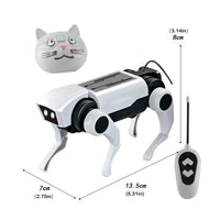 Rc Robot Children's Remote Control Mechanical Dog Toy Science Teaching Diy Assembling Model Electric Set Toys for Boys Kids Gift Good Vibrations