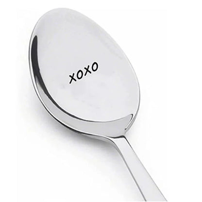 Valentines Day Gift Stainless Steel Milk Coffee Spoons Love Letter Wedding Souvenirs Anniversary Gift for Girlfriend Boyfriend Good Vibrations