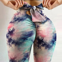 High Waist Sexy Butterfly Printed Leggings Bowknot Yoga Pants Bow Bandage Tights Women Butt Lift Exercise Fitness Yoga Legging Good Vibrations