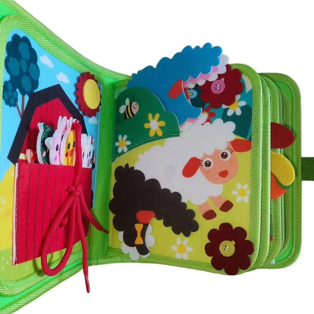 Felt Busy Books Children's Cognitive Educational Enlightenment Unbreakable Felt Books DIY Farm Stories Toy Books Good Vibrations
