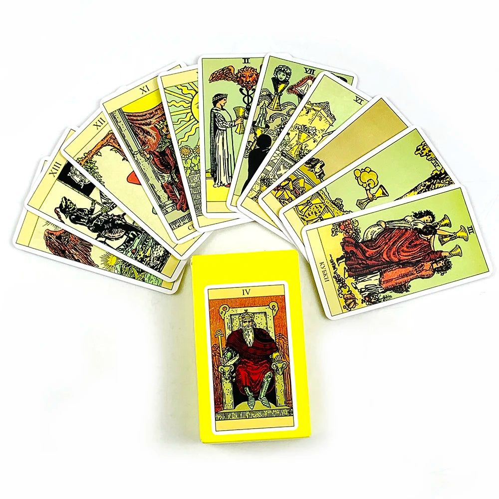 Russian Tarot Cards 78 Tarot Deck With Paper Guidebook,Classic Design For Beginners & Pros, Ideal For Divination, Meditation