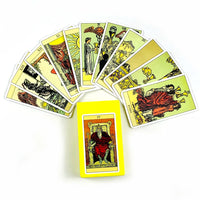 Russian Tarot Cards 78 Tarot Deck With Paper Guidebook,Classic Design For Beginners & Pros, Ideal For Divination, Meditation