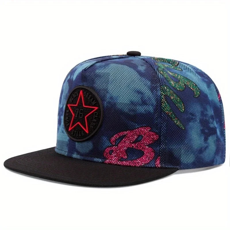 New High Quality 3D Embroidery Baseball Cap Retro Gorras Hats Planas Chapeau Flat Bill HipHop Snapbacks Cap For Men Women Unisex Good Vibrations