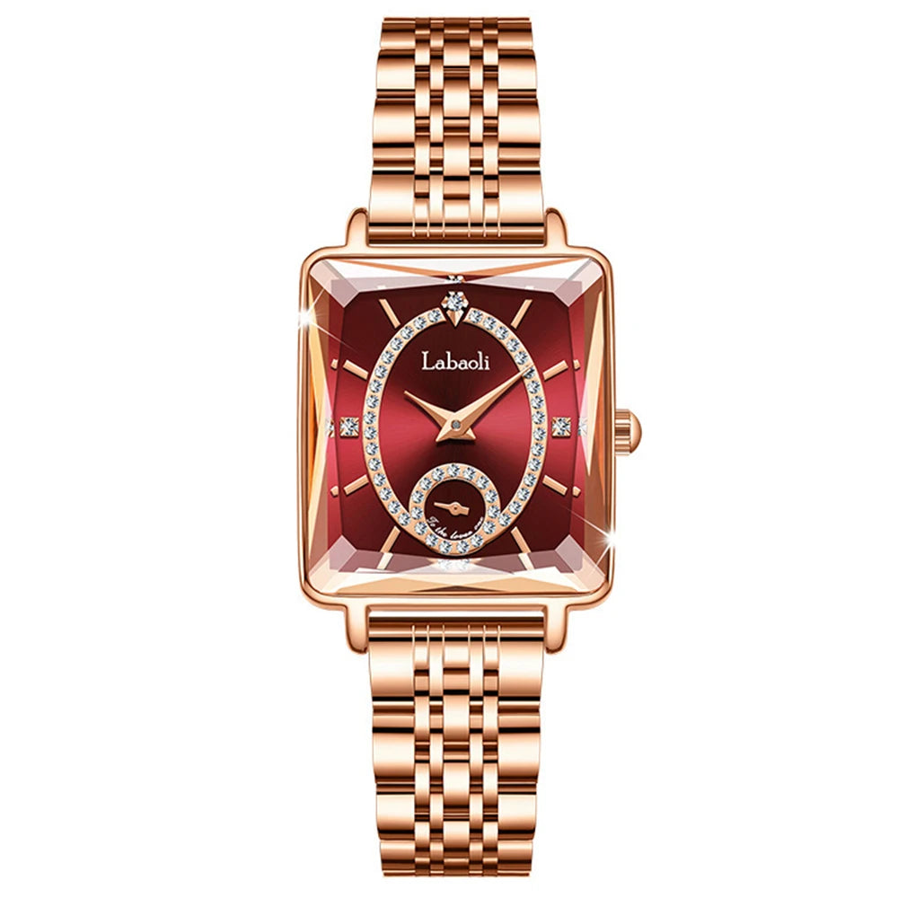 Fashionable Luxury Watches For Woman Diamond Studded Dial Waterproof Steel Strip Quartz Watch reloj часы женские наручные Good Vibrations