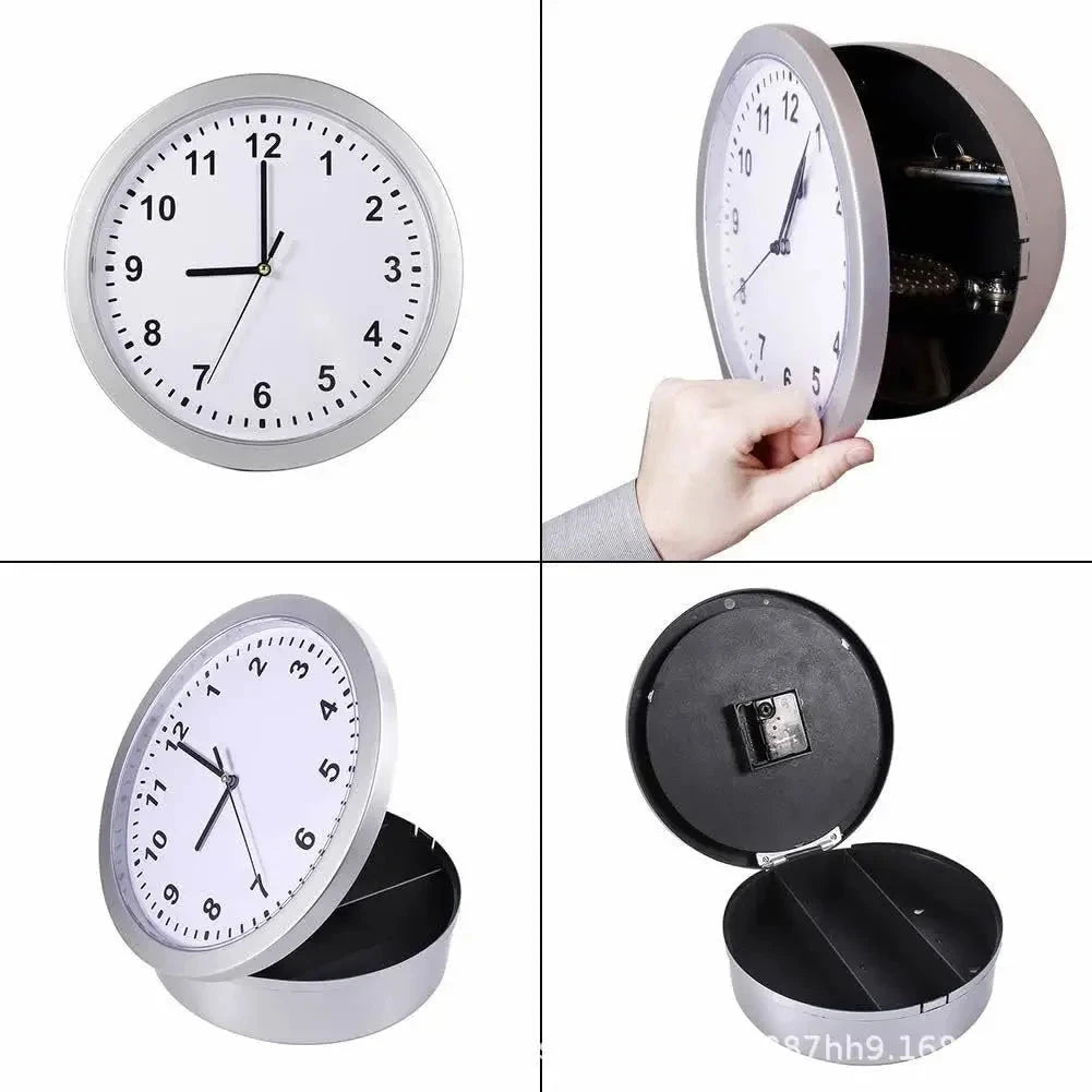 Sight Secret Hidden Safe Wall Clock With Stash Compartment Hide Cash Jewelry Keys Valueables or Home Office Decoration Safe Box Good Vibrations