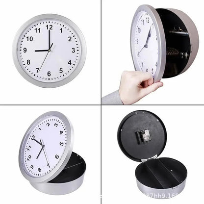 Sight Secret Hidden Safe Wall Clock With Stash Compartment Hide Cash Jewelry Keys Valueables or Home Office Decoration Safe Box Good Vibrations