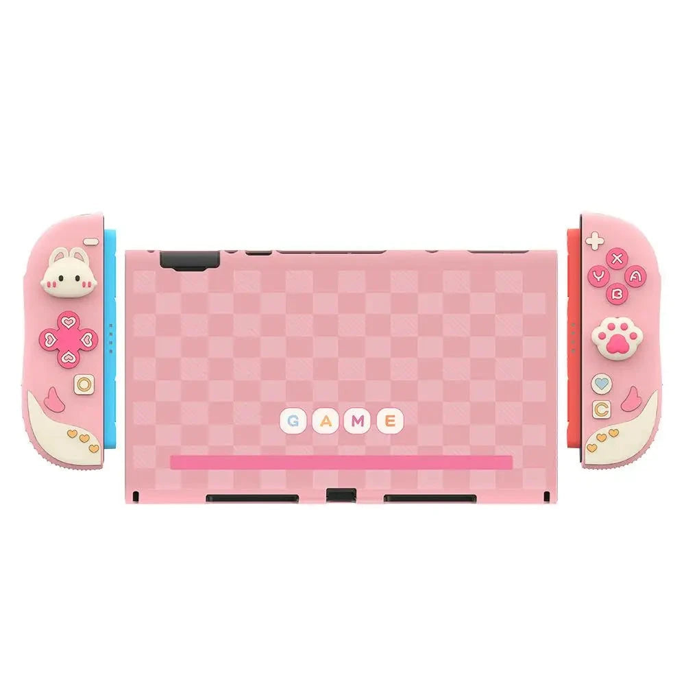 Game Console Protective Case Cute Silicone Case for Switch 2 Anti-shock Hard Case Bag Split Protective Cover Rocker Cap Good Vibrations