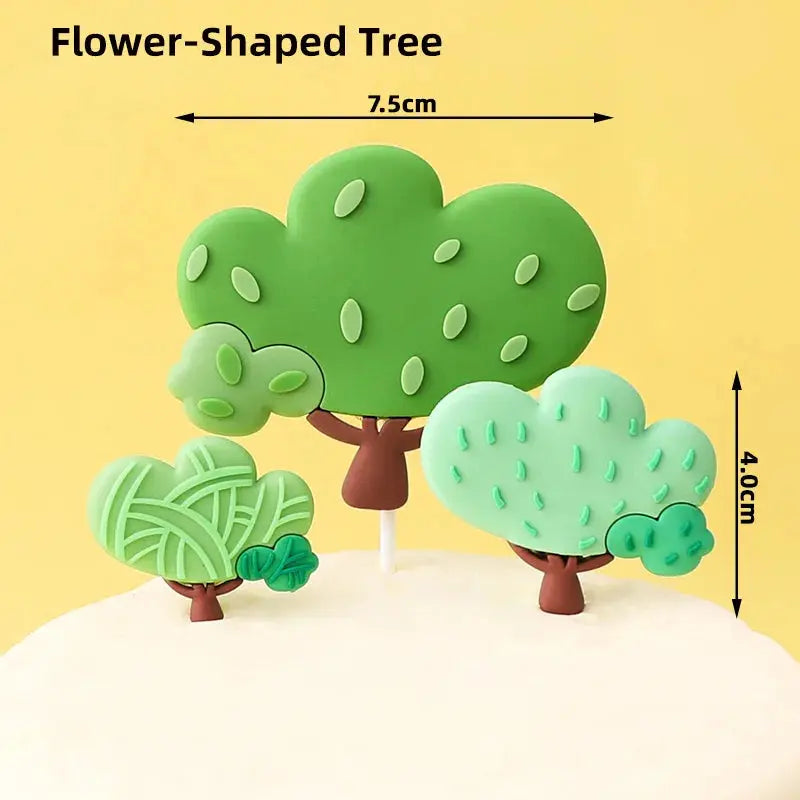 Farm Series Cake Topper Lambs Ponies Piglets Chickens Ducks Haystacks for Children's One Year Old Birthday Party Cake Decoration Good Vibrations