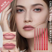 Lip Liner Lipstick Pen Waterproof Long-Lasting Hook Line Lip Pencil Matte Matte Beginner Automatic Lip Liner Bean Paste Color Hook Pen Automatic Rotating Lip Liner Good Vibrations