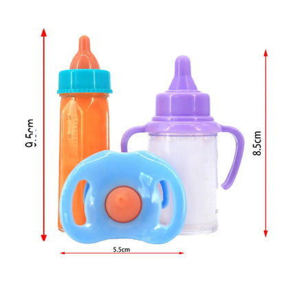 Baby Disappearing Doll Feeding Set Wear For Reborn Baby Doll, Multiple Baby Doll Accessories, Children Best Birthday Gift. Good Vibrations