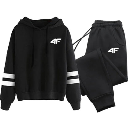 Hot Sales Women's Tracksuit Hoodies Stripe Casual Single Piece Sweatshirts and Daily Sweatpants Comfort Outdoor Jogging Sports Good Vibrations