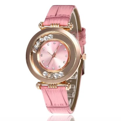 Watches For Women Female Luxury Temperament Ladies Watch Leather Belt Diamond Watch Analog Quartz Watch Reloj Mujer Montre Femme Good Vibrations