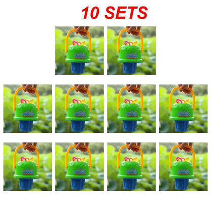 New Children Kids Boy Girl Blowing Bubble Toys Summer Anti-spill Bubble Bucket Outdoor Fun Toys Does Not Contain Water Good Vibrations