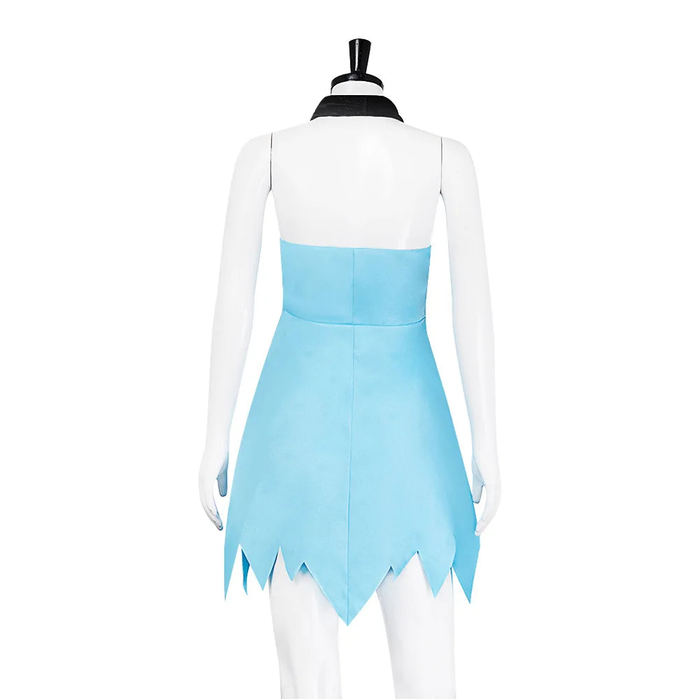 Womens Betty Rubble Cosplay Costume Flintstone Adult Costume Women Flintstone Betty Costume Party Caveman Costume Good Vibrations