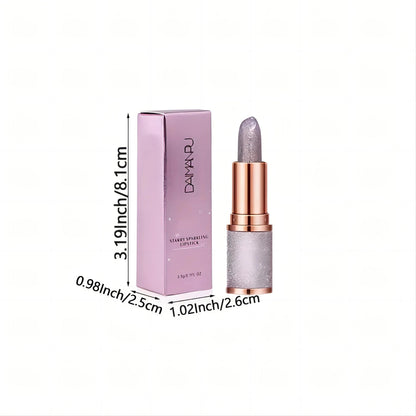 Rose smoke powder, bright starry sky, glossy velvet texture, durable, make your lips shiny, waterproof, anti-fouling. Good Vibrations