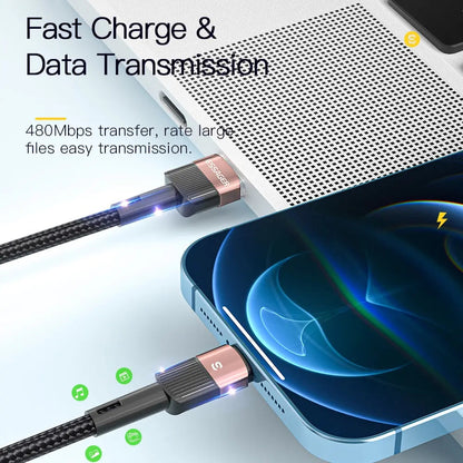 Essager Fast Charging For iPhone Usb Cable 11 12 13 Pro Max Mini Xs Xr X SE 8 7 6 Plus 6s 5 5s 2.4A Wire For iPhone Charger Cord Good Vibrations