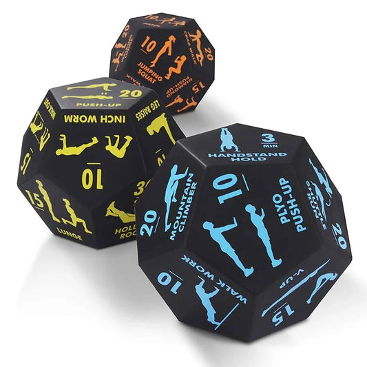 Fitness Game Dice PU Foam 12 Sides Rounded Numbers DiceEnjoy New Exercise Methods Anywhere Add Surprise Fun To Fitness Routine Good Vibrations