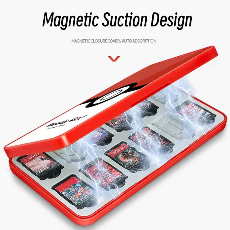 Protective Game Card Case Switch 24 Slots Storage Box Game Cartridge Case For Switch OLED Lite Dustproof Fall Prevention Good Vibrations