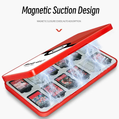 Protective Game Card Case Switch 24 Slots Storage Box Game Cartridge Case For Switch OLED Lite Dustproof Fall Prevention Good Vibrations