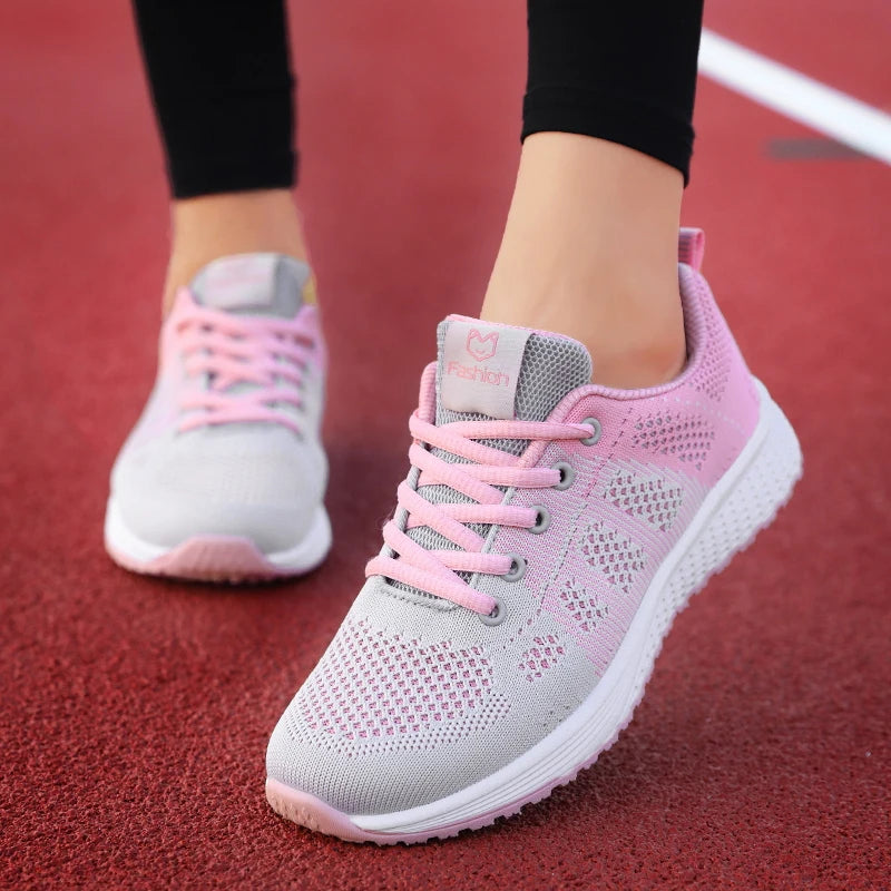 2024 Women Sport Shoes Fashion Platform Sneakers Ladies Spring Winter Flats Running Shoes for Woman Good Vibrations