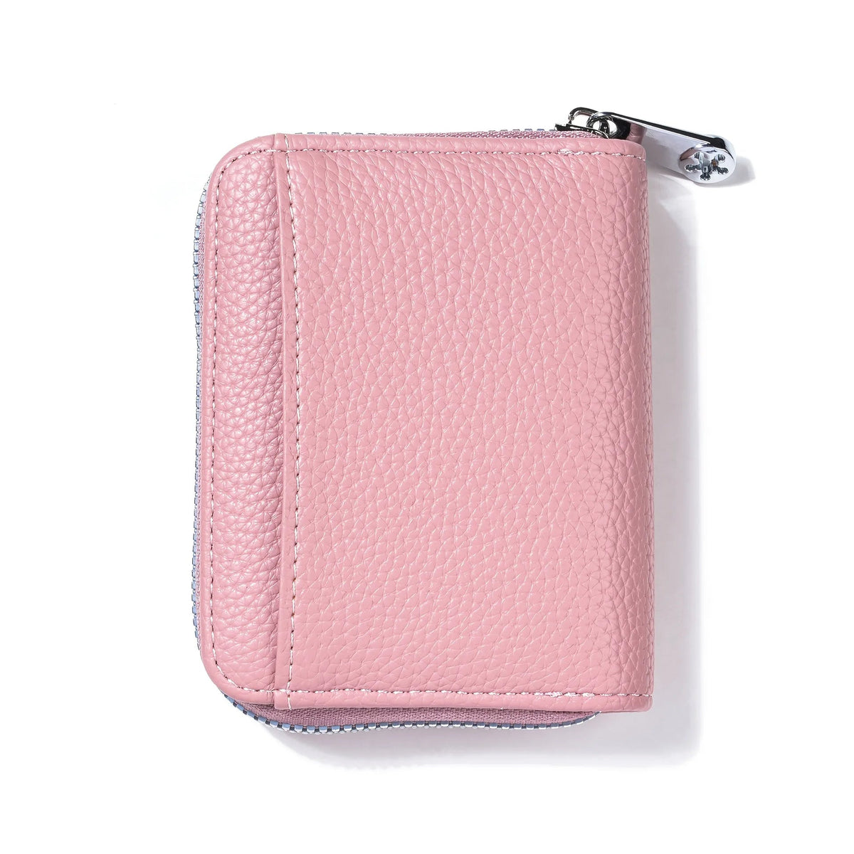 Solid Color Short Coin Purse for Women Girl RFID Coin Purse Cute Small Wallet Card Case with Zipper Good Vibrations
