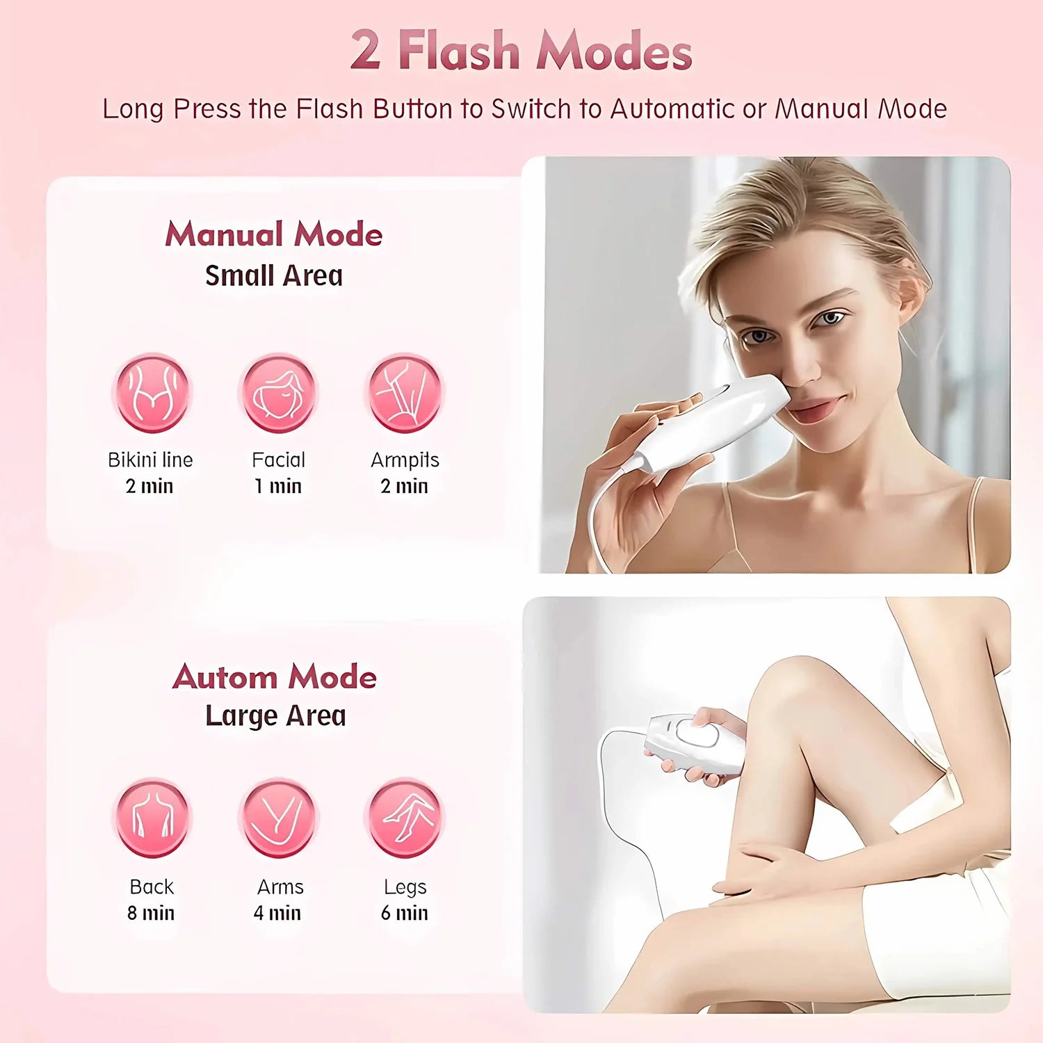 Hair Laser Depilator Electric Painless Depilator Home IPL Pulses Hair Removal Handset Women Men Painless Razor Tool Good Vibrations