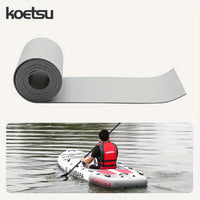 KOETSU Double-Sided PVC Middle Net 0.7mm 2" x 3.94" Kayak Repair Patch, Paddle Board Dinghy and Inflatable Boat Repair Patch Good Vibrations