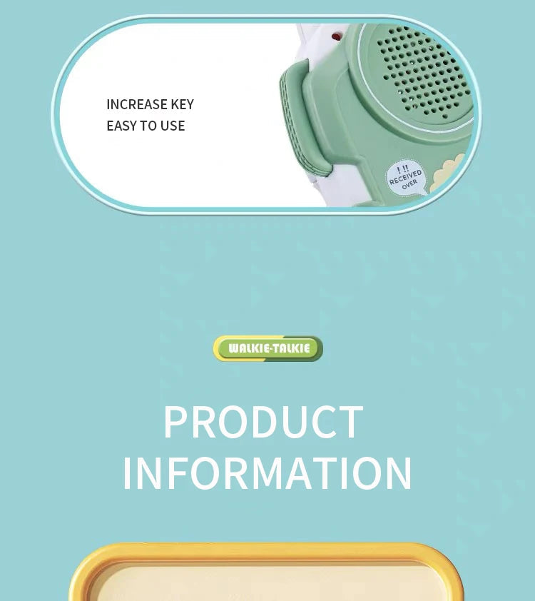 Walkie-talkie mobile phone outdoor cute toy children parent-child intercom machine cartoon boys and girls educational toy gift Good Vibrations