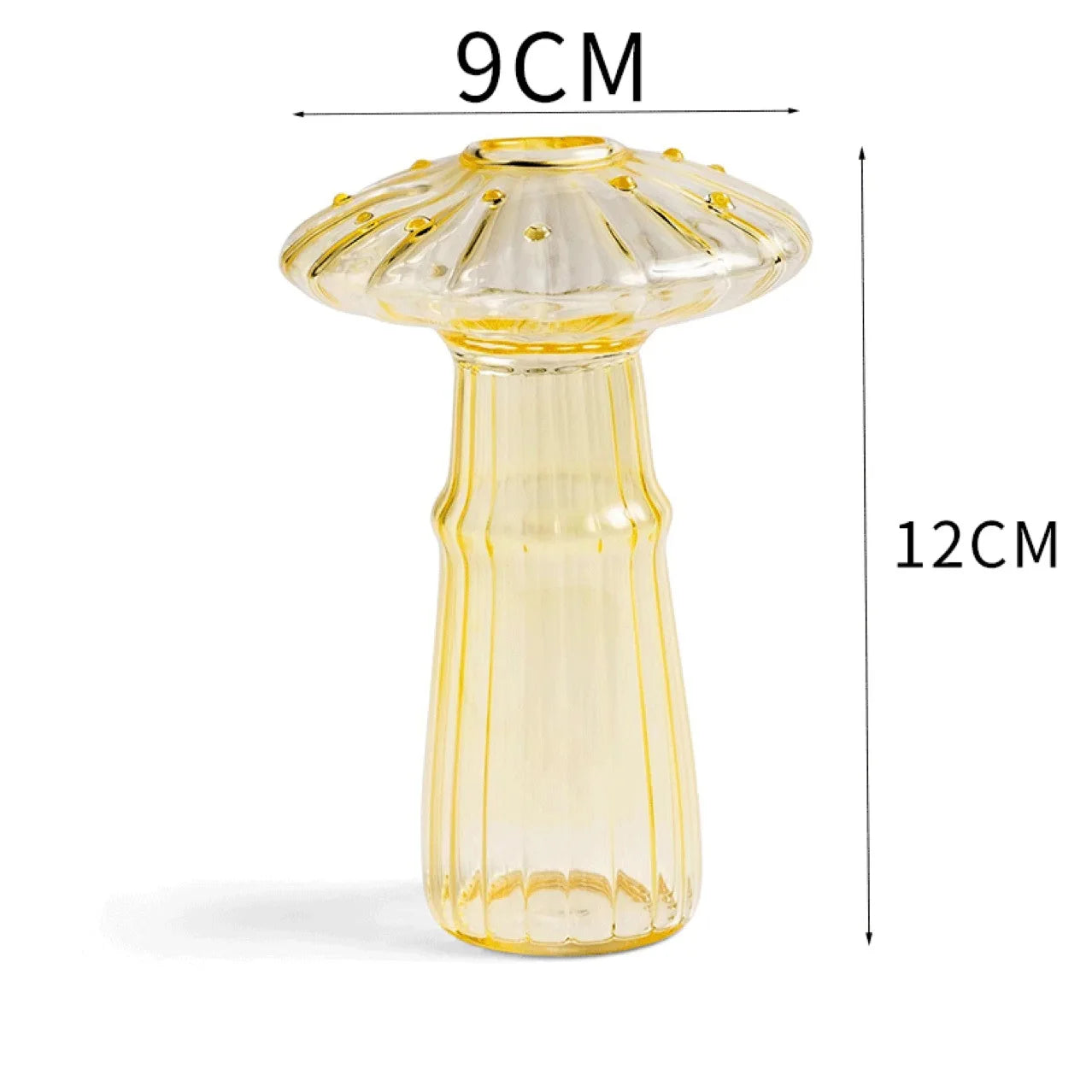 Transparent Jelly Color Mushroom Glass Vase Aromatherapy Bottle Home Small Vase Hydroponic Flower Pot Simple Table Decoration Good Vibrations