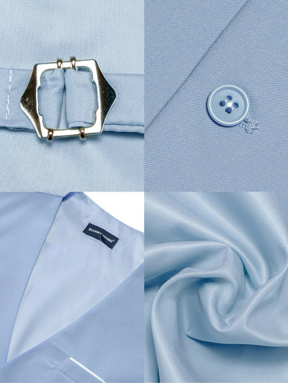 Men's Classic Solid Color Suit Vest and Necktie Matching Set | Wedding Groom & Groomsmen Attire Good Vibrations