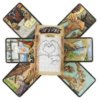 Out Of Hand Tarot Deck A 78 Tarot cards Art Unique Divination Board Games Taro Playing Full English Mysterious Good Vibrations