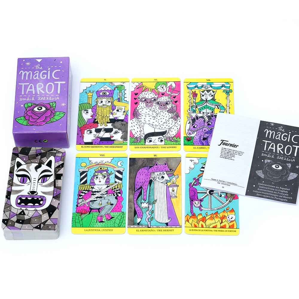 España The Magic Tarot Cards in Spanish Version Board Game Divination Deck for Beginners Oracle Cards Tarot Deck  Family Party Good Vibrations