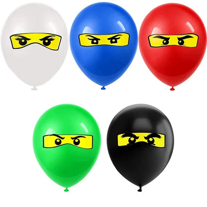 Ninja Them Birthday Party Decorations Kids Disposable Tableware Popcorn Paper Plates Balloons Cup For Boys Baby Shower Supplies Good Vibrations