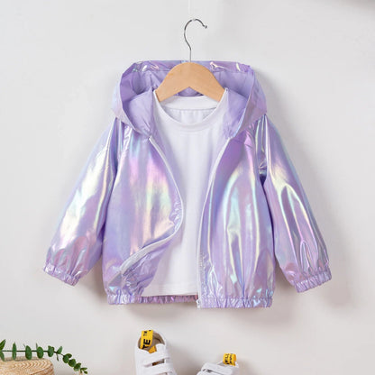 New 2024 Children's Summer Thin Jackets for Boys and Girls Leisure Colorful Hooded Children's Clothing Jackets Creative Clothing Good Vibrations