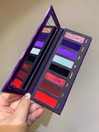 Narimi 10 Color Highly Pigmented Eyeshadow Palette Matte Shimmer Easy Halo-dye Eye Shadow Long Lasting Natural Colors Eye Makeup Good Vibrations