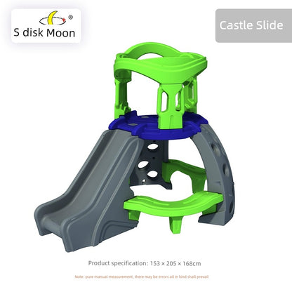 Kids' Playhouse Outdoor Play House Toys Indoor Multifunctional Small House Slide Combination Mushroom House Amusement Park Good Vibrations